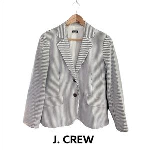 J. Crew Striped Boyfriend Blazer
